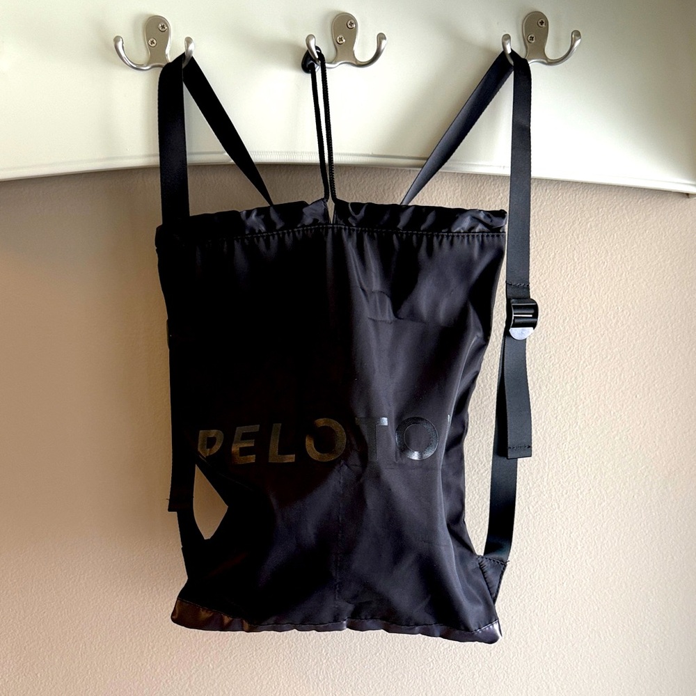 Peloton Charcoal Drawstring Backpack - image 1